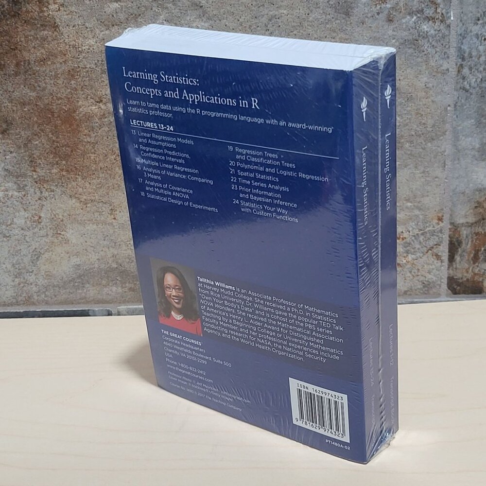 Learning Statistics Concepts and Applications in R Lectures 1-12 Transcript Book - Picture 7 of 9